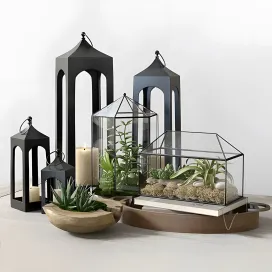 Pottery barn glass terrarium